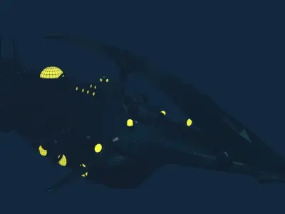 NAUTILUS spaceship 3D model