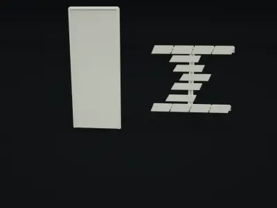 Sci-fi neon city 3D model
