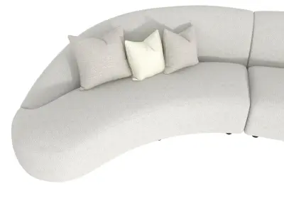 Bernhardt Interiors  Calder Fabric Sectional 3D model