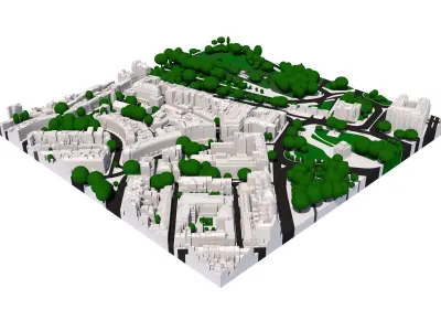 London city tile Level 2 block TQ2879 North West 3D model