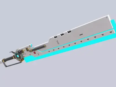 Scifi greatsword collection 3D Model Pack