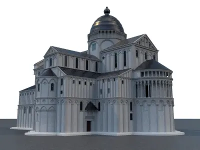 Cathedral church 3D model