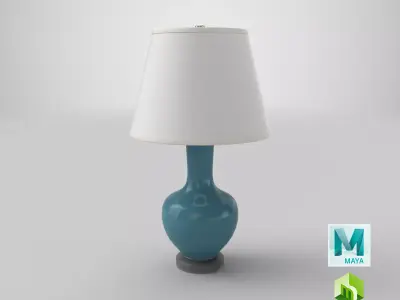 Traditional Table Light Off 3D model