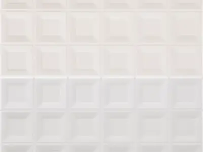 White 3D Square Panel Wall Tile  Texture