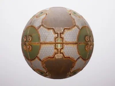 PBR Sci-Fi Spaceship Texture 40 Low-poly 3D model