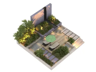 Landscape area 21 3D model