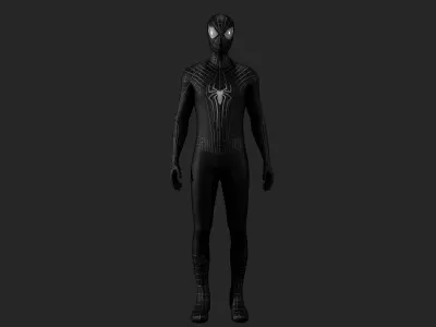 The Amazing Spider-Man Black Suit Low-poly 3D model