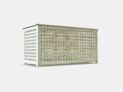 HOL Storage table Low-poly 3D model