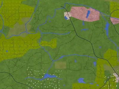 Roswell City USA Low-poly 3D model