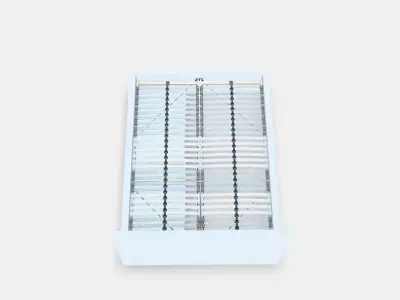 MALM Bed frame high w 2 storage boxes 5 Low-poly 3D model