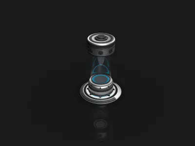 Sci Fi Cylinder 3D model purchase