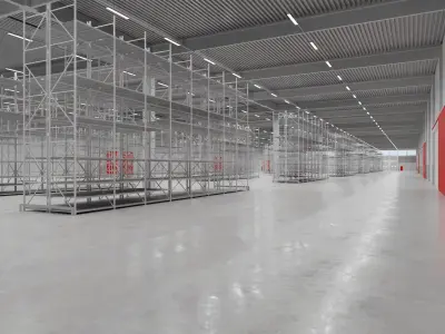 Warehouse Interior 6 Low-poly 3D model