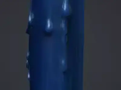 Night candle  Low-poly 3D model