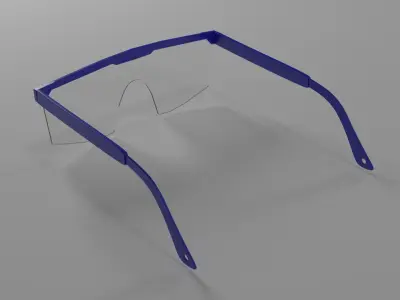 Safety Glasses Low-poly 3D model