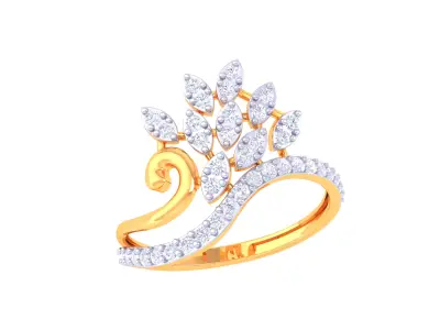  Women Ring MTL 3dm STL OBJ FBX Details 3D print model get