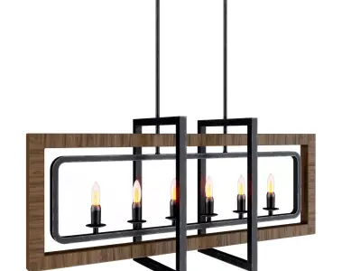 Island lights distressed 3D model