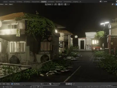 small town 3D model purchase