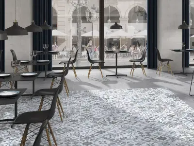 Vintage Encaustic Tiles Texture