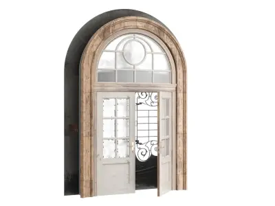 Classic  door entry 3D model