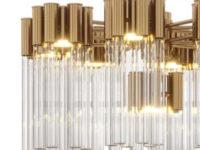 Contemporary chandelier by Lalume 3D model