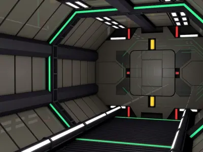 Sci Fi Interior  3D model