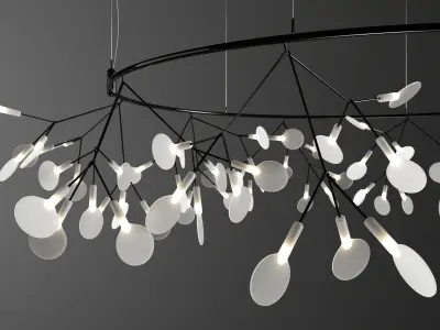 Chandelier Moooi Heracleum Big O Small 3D model