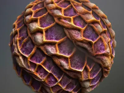 Material Skin Alien 2 Seamless PBR Texture Texture