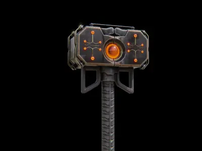 Shock Hammer Low-poly 3D model