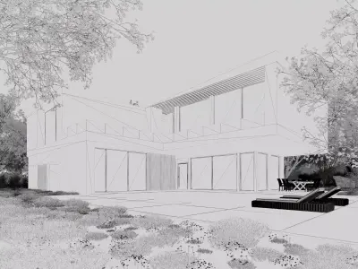 Concrete Villa 01 3D model