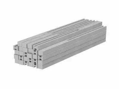 Stack Of Concrete Slabs 3D model