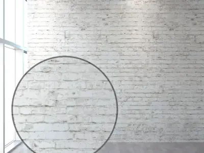 Aged brick walls of white brick Texture purchase