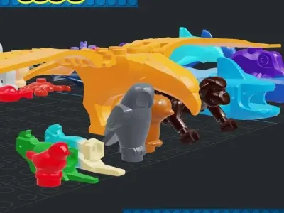 Lego - Animals and Accessories 3D print model
