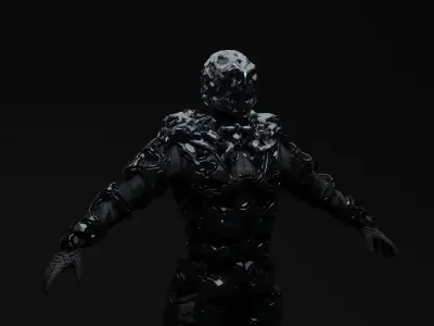 CYBERPUNK SOLDIER Military police 3D model