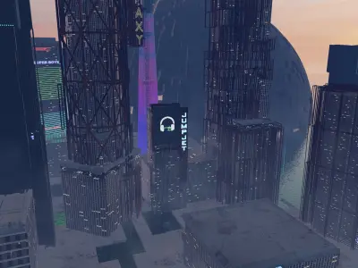 Futuristic City - Ocean City 3D model