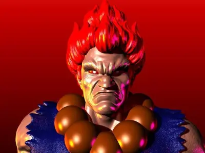 AKUMA STREET FIGHTER CAPCOM VIDEOGAME 3D print model