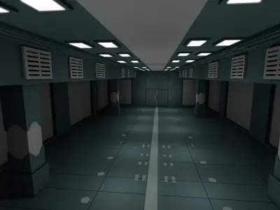 Sci fi Interior 3D model