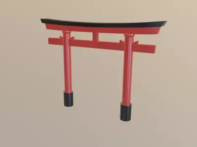 Torii Gate 3D model