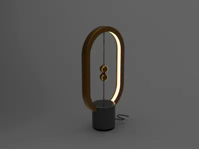LED LIGHT TABLE LAMP Low-poly 3D model