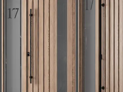 Entrance Door Set 01 3D model