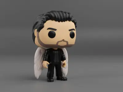 Lucifer Morningstar funko pop from the tv show lucifer 3D print model