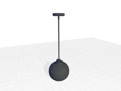 Mullaney Light Single Globe Pendant 3D model