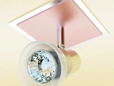 Halogen Lamp Set 10 Photoreal 3D model