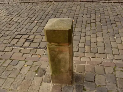German Old Town Sandstone Bollard Low-poly 3D model
