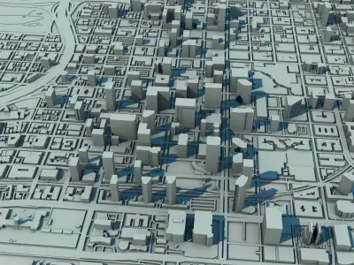 San Diego City  California United States 3D print model