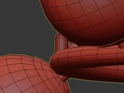 Berries Chandelier Amber D90 3D model