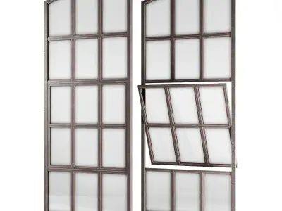 Loft windows Low-poly 3D model purchase