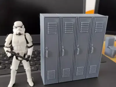 CUSTOM LOCKER for Star Wars SCI FI FIGURES DIORAMA 3D print model
