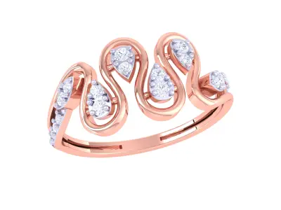 Women Ring MTL 3dm STL OBJ FBX Details 3D print model 30