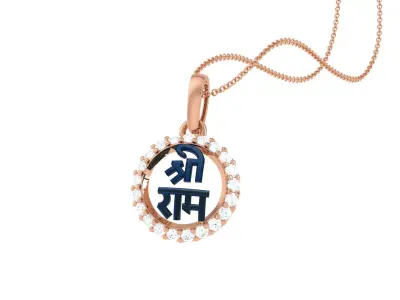Shree Ram Pendant 3D print model
