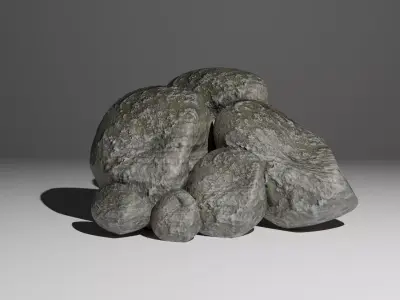 High Quality Rocks Pack Low-poly 3D model